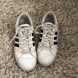 adidas cloud foam sneakers black stripe